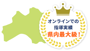 オンラインでの指導実績は最大級