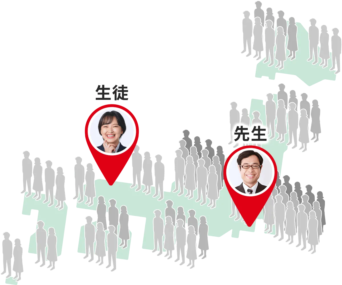 全国4万人の中から、一番合う先生を見つけ出します