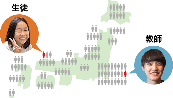全国約40,000人の中から、お子さんに合うオンライン家庭教師をマッチングします！