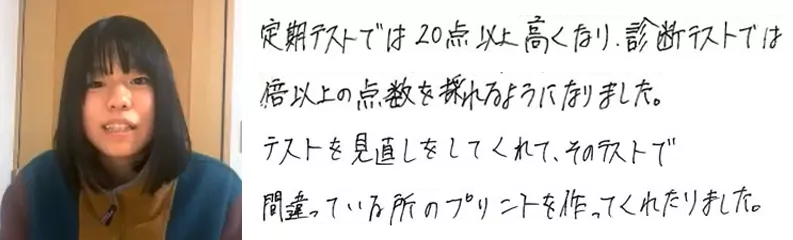 先々を見据えた指導をして頂きとても安心しています。