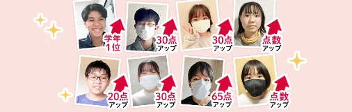 メガスタ中学生は短期間で成績を上げています!