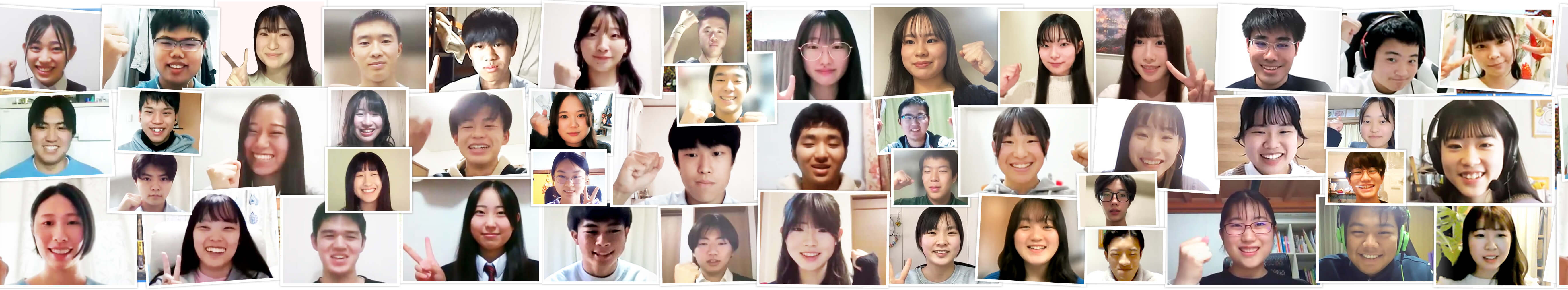 志望校に合格した高校生