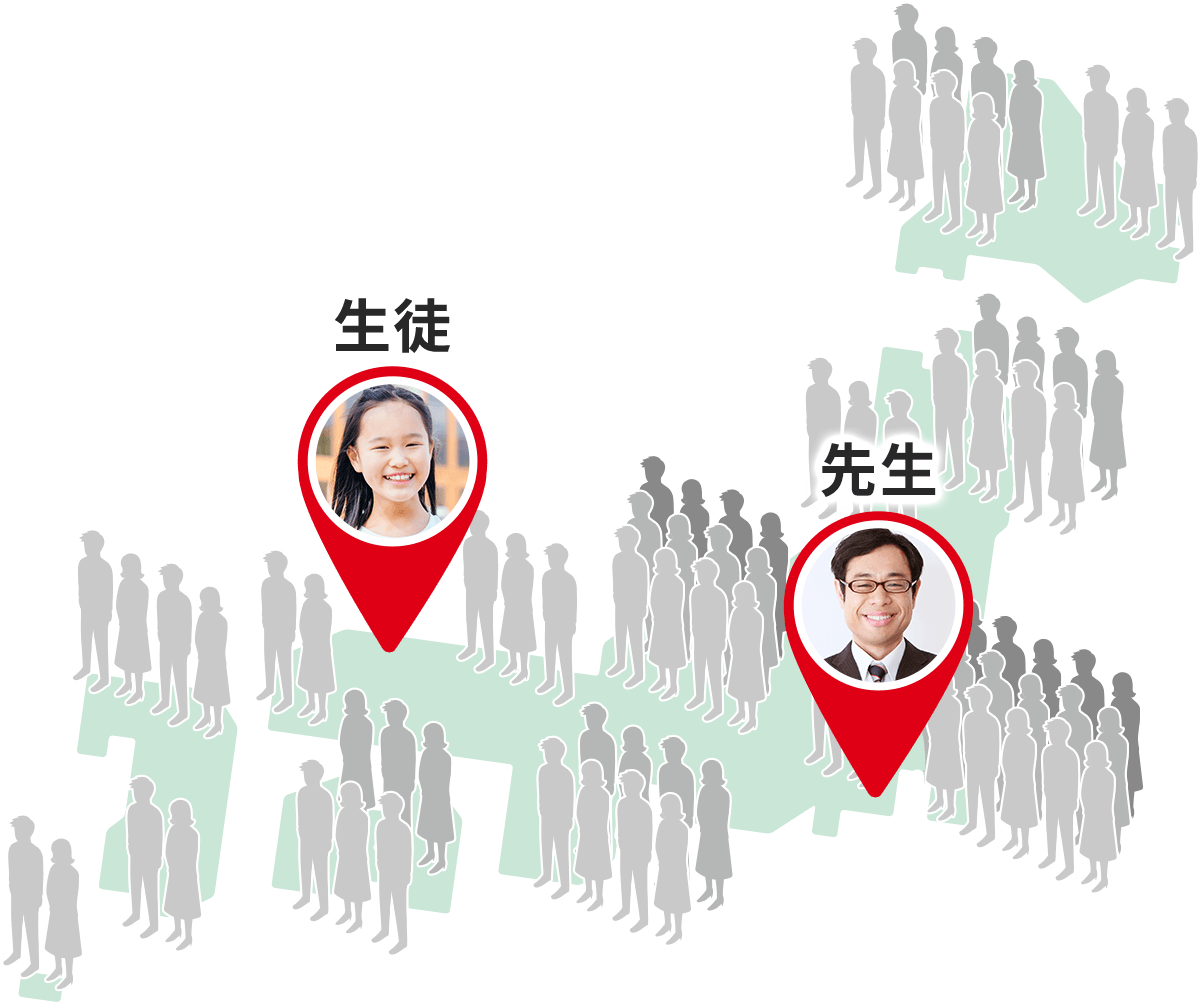 全国4万人の中から、一番合う先生を見つけ出します